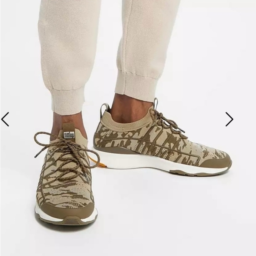 FitFlop Vitamin Ff E01 Camo Knit Sports Sneakers for Women - Size 7 NIB